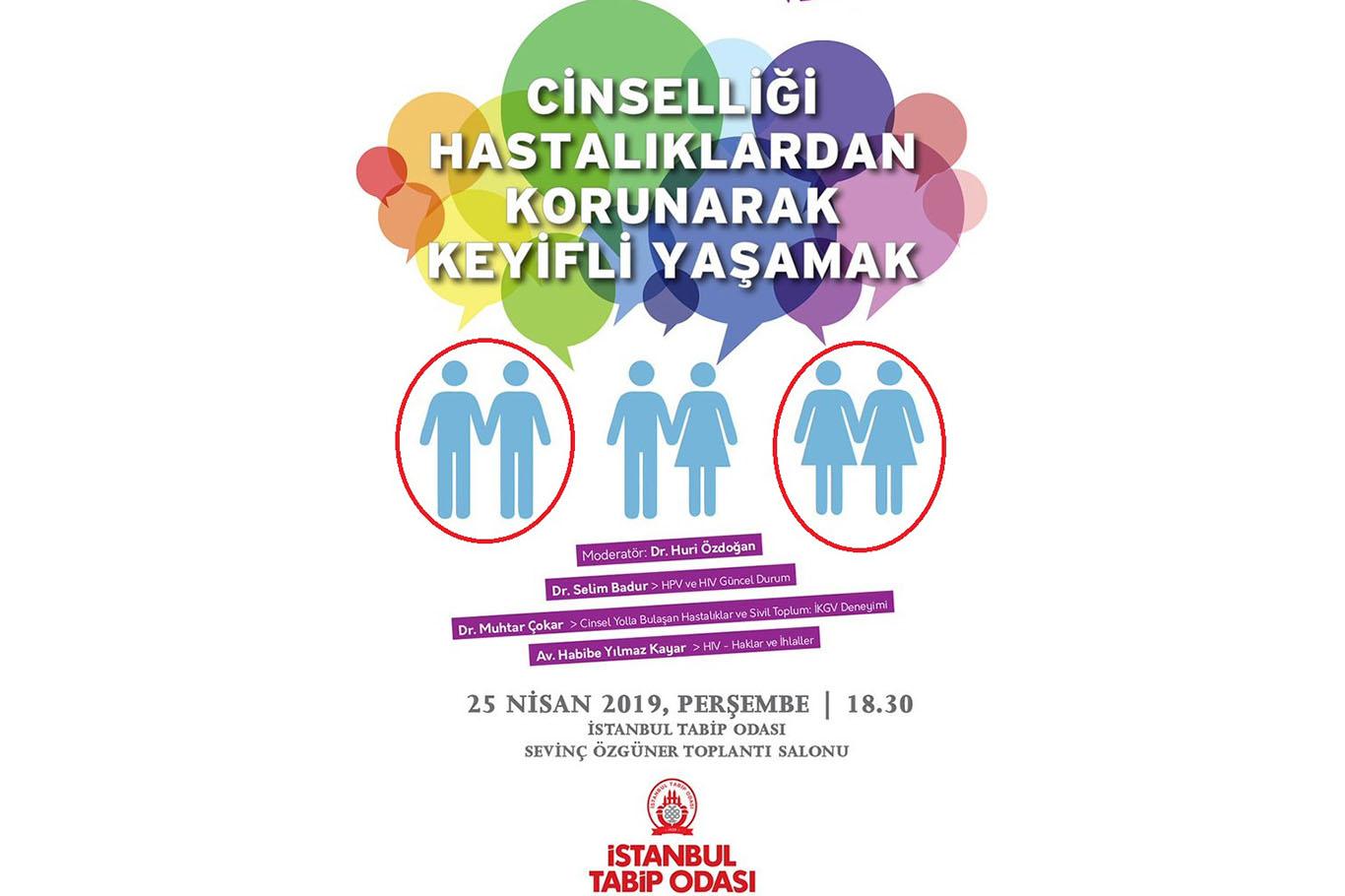 İstanbul Tabip Odasından iğrenç "eşcinsellik" afişi